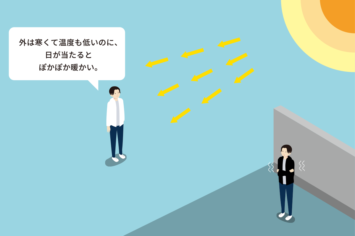 冬の日なたのぽかぽか感